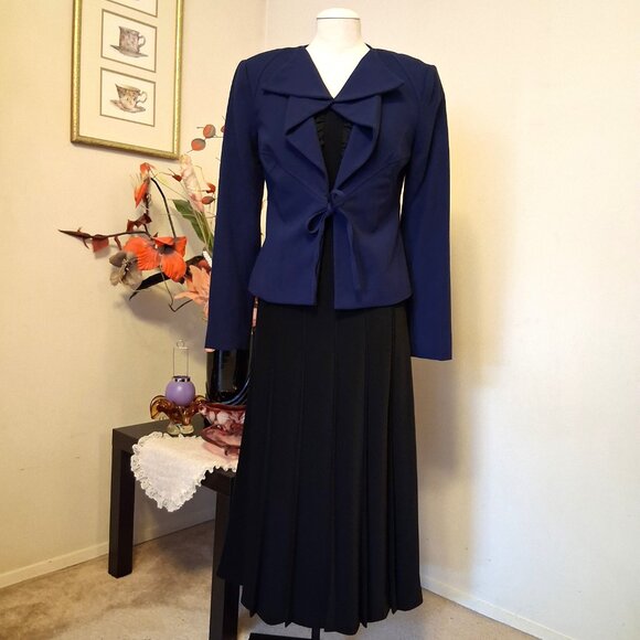 NWOT mac & jac Women’s Unique Designed Quality Lined Blazer Blue Jacket M 8 - Picture 5 of 11